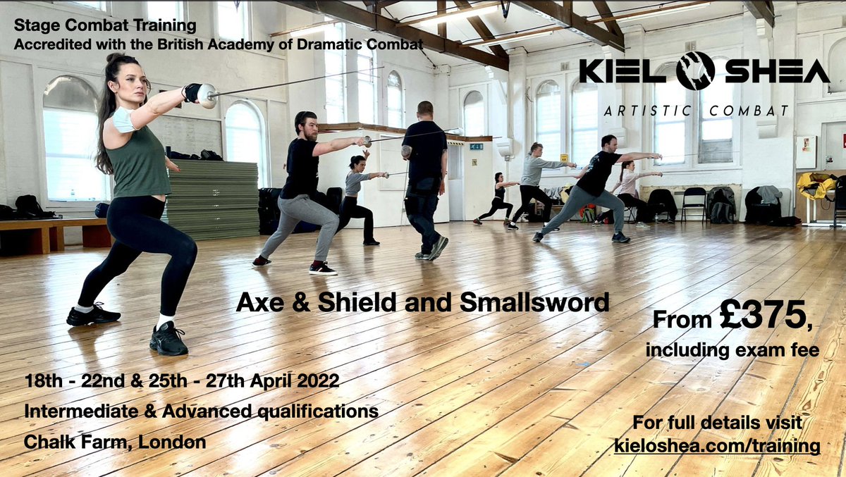 Action_by_KO's tweet photo. My next workshops and @BADC_UK accredited Stage Combat courses, happening in #London and the #Midlands 
All details can be found at https://t.co/UbfM6OTxuH

@dmuleicester @DMUDrama @WorcsTheatres @ThePlaceBedford @thethanet 

#actor #actorslife #theatre #filming https://t.co/kghFsYOIhl