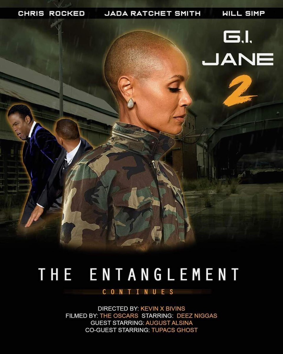 Zeusof0lympus's tweet photo. Oh nahhhh 🤣🤣🤣#WillSmith #JadaPinkettSmith #ChrisRock #AugustAlsina #willsmithslap #SlapGate #slapchris #entanglement #GIJane2 #WillSmithAndChrisRock #CuckWill #willsmithslap #TheOscars2022 https://t.co/HnePunc1lZ
