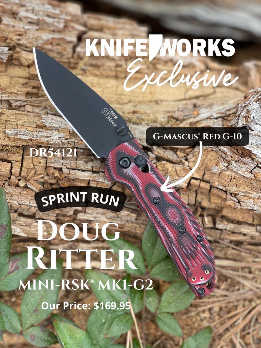 KnifeworksInc's tweet photo. Spring is Here with the NEW Sprint Run Doug Ritter MINI-RSK® MK1-G2 + Many more New Arrivals!! Check it Out! https://t.co/FlziJuIXxm
#knifeworks #knifeworksinc #knifeworksexclusive #dougritter #dougritterknife #hogue #hogueknives #maxace #spyderco https://t.co/pgneHlpHzW