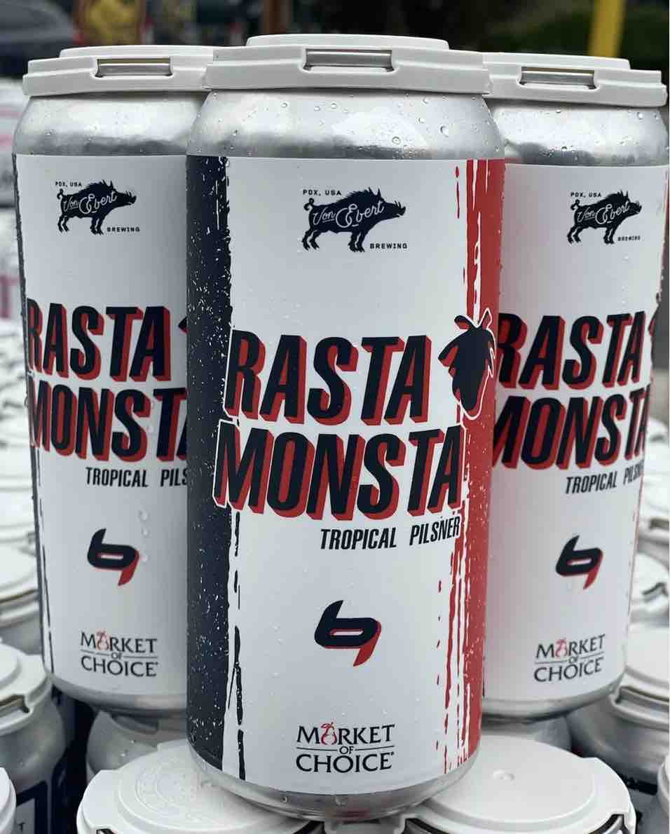BREWPUBLIC's tweet photo. Von Ebert Brewing partners with former Trail Blazer Brian Grant on Rasta Monsta Tropical Pilsner to benefit the Brian Grant Foundation.
Link: https://t.co/gvZjuO6C5d
#RastaMonsta #BrianGrant #VonEbert #BrianGrantFoundation https://t.co/Pbk0s1NBpa