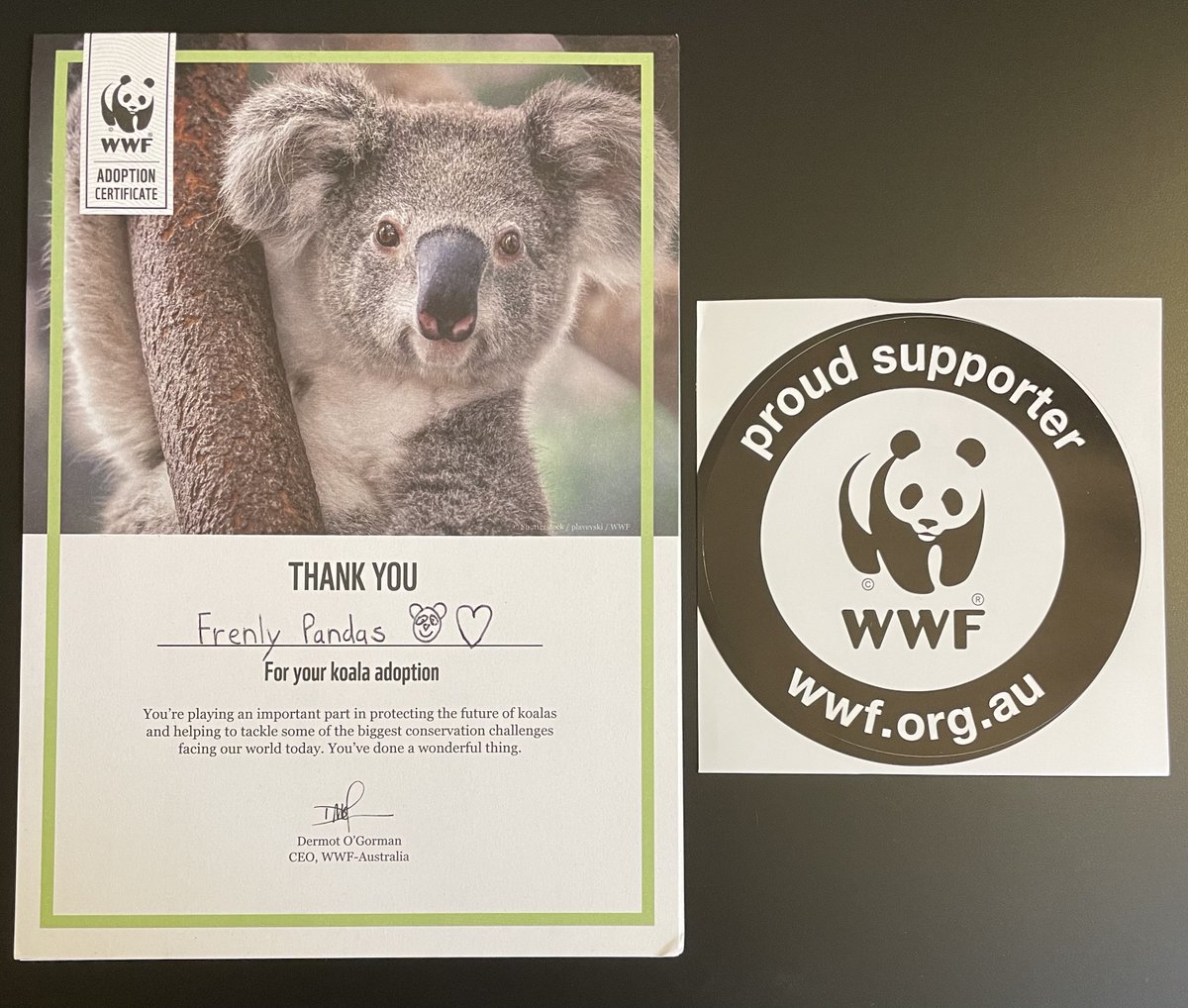 After weeks of waiting for our Panda Adoption pack from WWF, it has finally arrived! But it appears we have been mistaken for a Koala Bear Adoptee or pranked for April Fools 😭

Anyways, welcome to the fam koala!

Wen Panda Adoption? 🐼

#frenlykoalas #pushinkoala #koalamonium