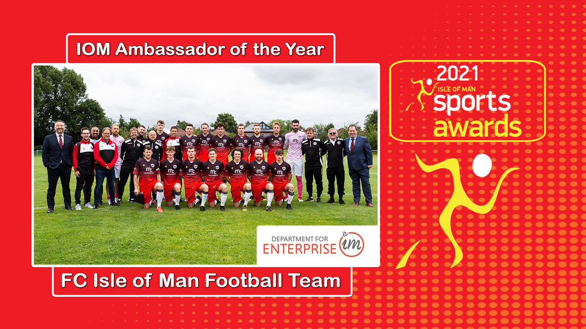 The 2021 IOM Sports Ambassador of the Year, sponsored by <a href="/IOMDfEnterprise/">Department for Enterprise</a> is... FC Isle of Man Football Team 🏆🇮🇲 <a href="/FCIsleOfMan/">FC Isle of Man</a>
