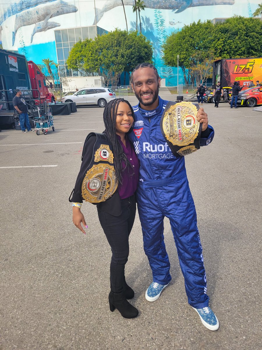 BrianneIngram3's tweet photo. I was so excited to meet the Legendary Big Boy, MMA Bellator Undefeated Champion A.J. McKee, and ride with Championship driver Ryan Eversley at the Long Beach Grand Prix Media Day on Tuesday

#lbgrandprix #longbeach #mediaday #bigboy #ajmckee #ryaneversley #racing #fi360news https://t.co/CoFVoNMEPR