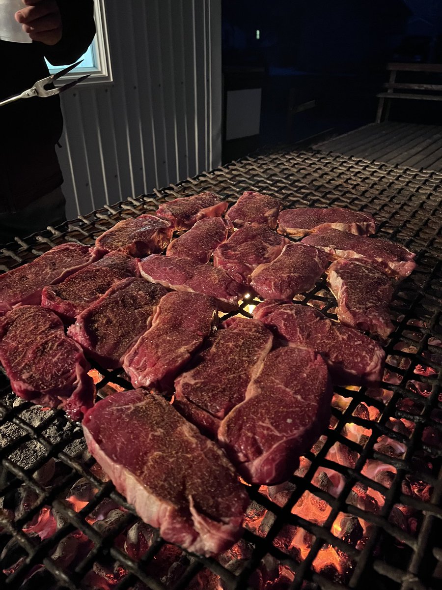 Sampled some juicy 🥩🥩 in preparation for our upcoming Comedy Night! Get in on the eats and secure your spot today. Hottest ticket in town.  Thanks to the Rosetown Shop Easy for the excellent cuts!
