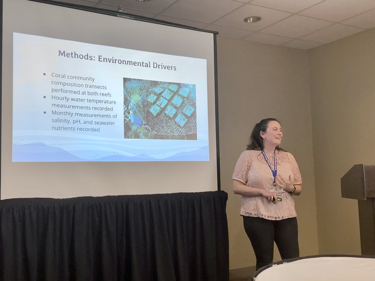 JordanASims_'s tweet photo. Successful talk this morning! Excited for two more days of science 🪸 #BEM2022 https://t.co/2mPjwLpDiq