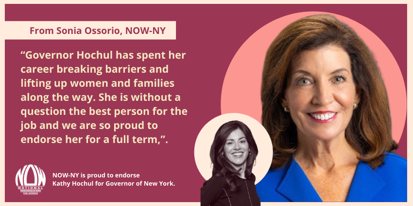 NOW New York is proud to endorse <a href="/KathyHochul/">Kathy Hochul</a> for Governor of New York!