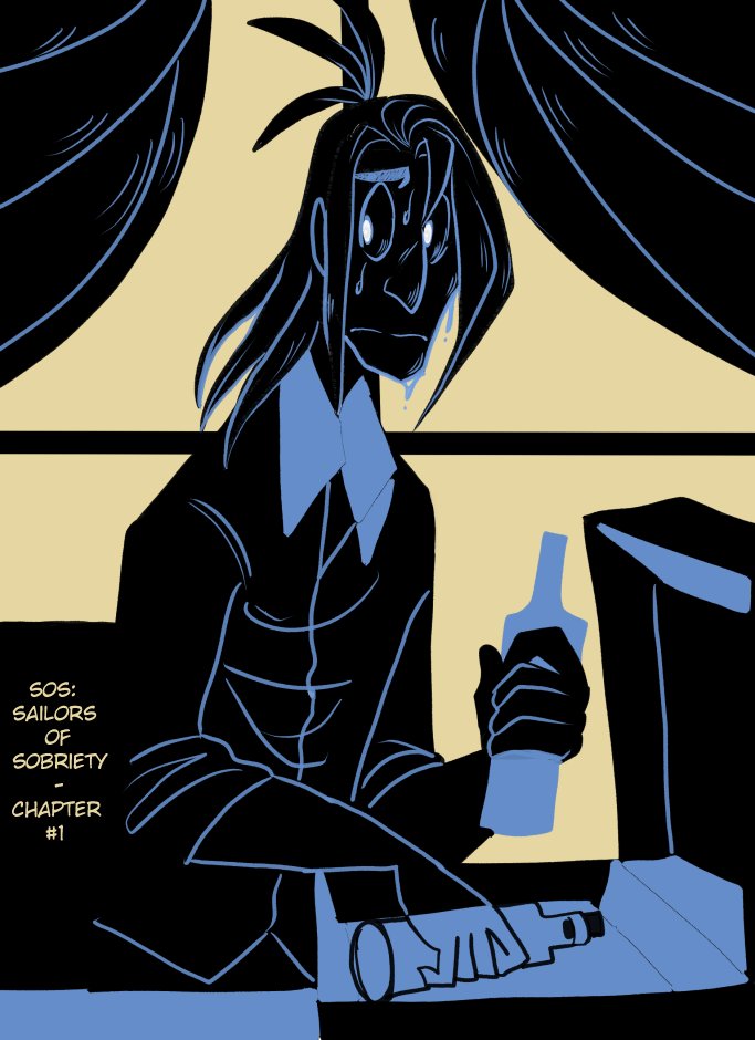 pfeldspart's tweet photo. Chapter 1 cover for my comic SOS: Sailors of Sobriety! https://t.co/HURZIeZj3g