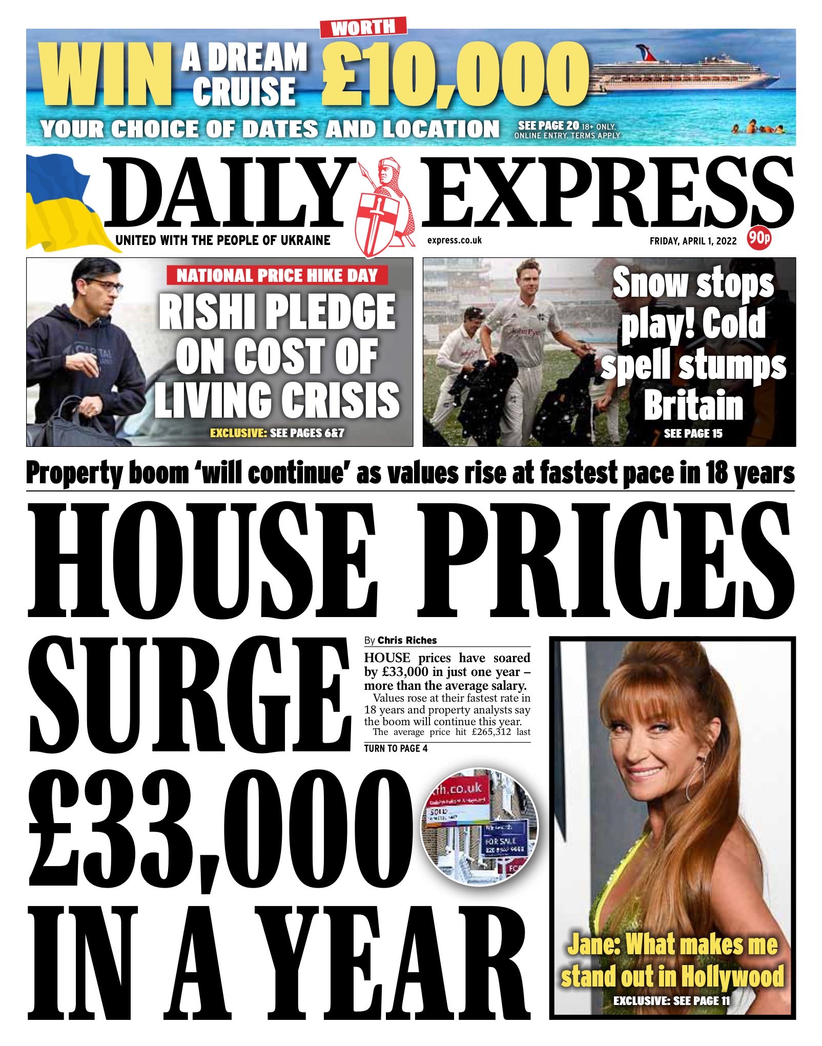 Allie HodgkinsBrown on Twitter "Friday’s Daily EXPRESS “House Prices
