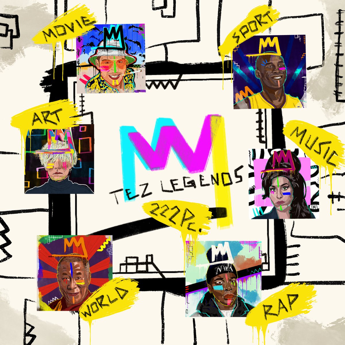 Maulwolfone's tweet image. TEZ LEGENDS are returning.
I will try to drop one every other day. Mostly 2h or 6h auctions. 42 are already sold. 180 are left. 222 total.