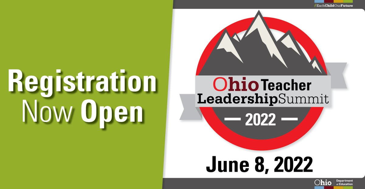 We're celebrating teacher leaders and inviting educators to attend this year's Ohio Teacher Leadership Summit!

Join colleagues in Columbus on June 8 to elevate and advance the role of teacher leadership. 

Register for the free event: extrastep.regfox.com/2022-ohio-teac… #OhioTeacherLeaders