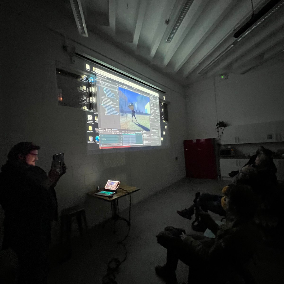 lightandalchemy's tweet photo. Thank you to everyone who showed up to see my presentation tonight on Democratizing Storytelling. Here are the slides I promised:
https://t.co/wtf42Ae5Ab
#Unity3d #luug #RoadtoRealtime #RealtimeRascals https://t.co/RuvI3J5PIo