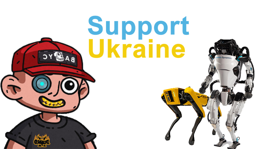 A painting created by a robotic dog <a href="/BostonDynamics/">Boston Dynamics</a> sold for $40,000 at a charity auction to raise money for #Ukrainian 🇺🇦 refugees.

✅ #Mint Peeps #SupportUkraine  💙💛
👉 ethernetpeeps.com 

#StandWithUkraine #NFT #Crypto #NFTCommunity #NFTProject #Robot #dogecoin
