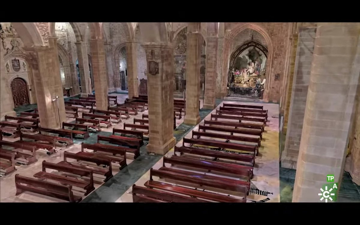 SemanaSantaCSur's tweet image. Gracias a la última tecnología, la Basílica de Santa María de los Reales Alcázares como nunca la habíamos visto. Un edificio único, en @aytoubeda 
#AndalucíaSSanta 💜🕯️