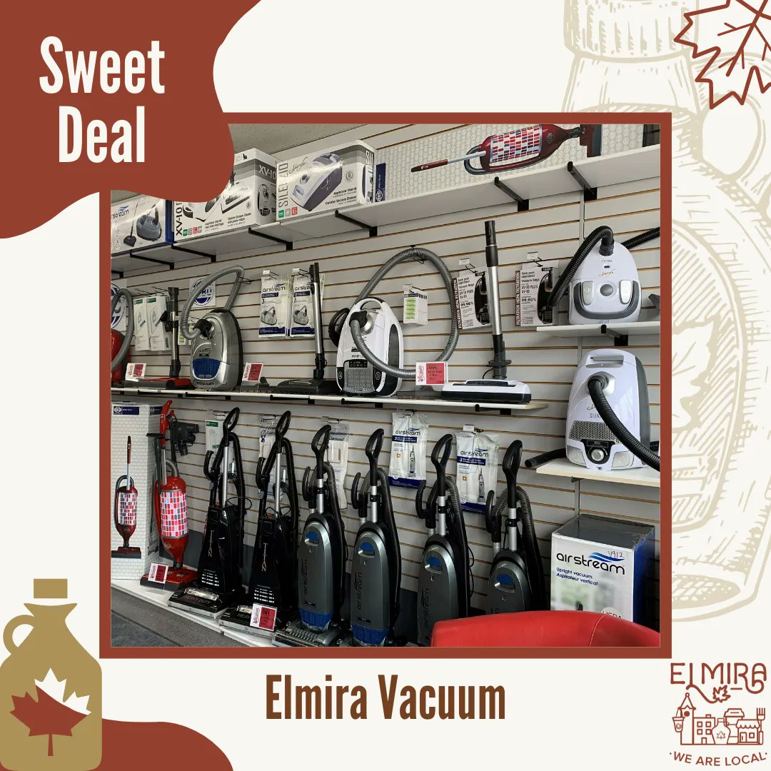 Cleaning can be sweeter when you can save 15% on your in-store purchase at Elmira Vacuum! Ask for “THE SWEET DEAL” at the till to tap in.

For more info and a list of all maple products, events and “sweet deals”, visit  buff.ly/3iCmjut.
#WeAreLocal