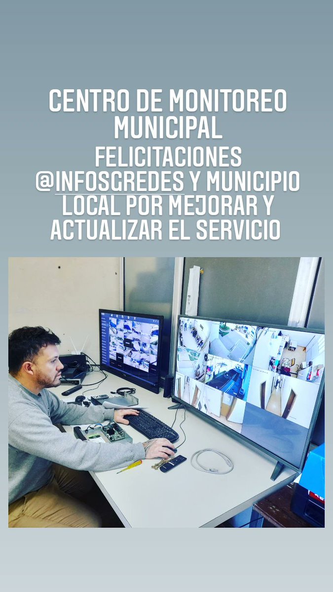 Recorrida por el centro de monitoreo Municipal
