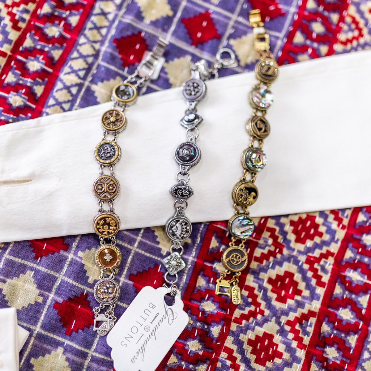 Warning: Gorgeous jewelry may cause distractions. It's hard not to stare down at your wrist with a bracelet selection like this!