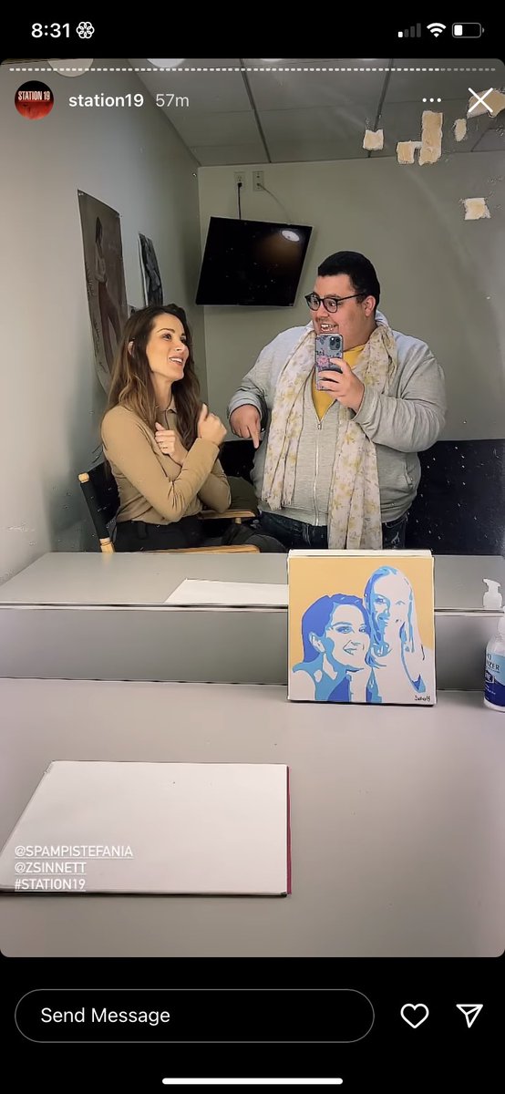 Stefania having the fan art in her dressing room is so adorable #station19 <a href="/spampistefania/">stefania spampinato</a>