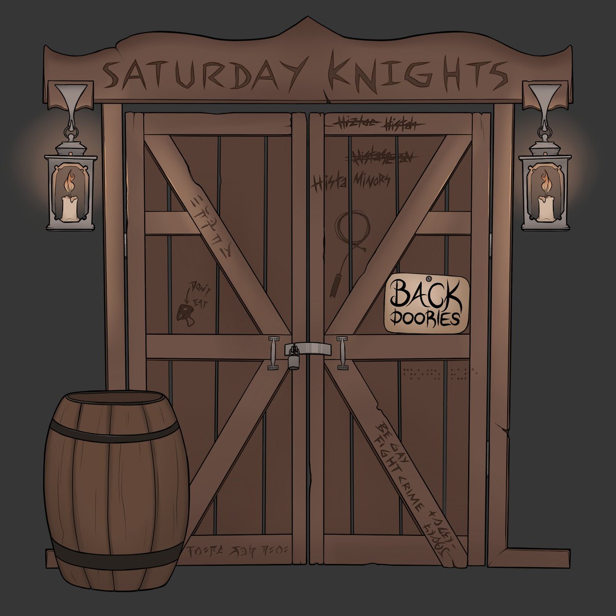 SatKnightsNZ's tweet photo. ANNOUNCEMENT: After some time off we are delighted to announce the return of Saturday Knights to your ears with A BRAND NEW SHOW. BackDoories will be added to the normal SK podcast feed on the first Tuesday of each month! https://t.co/41hGUmNtry
