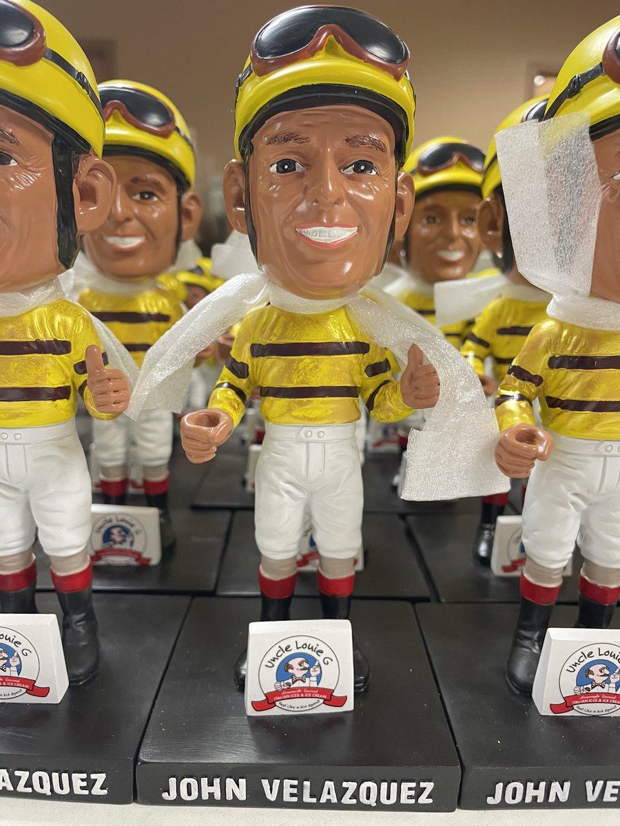 Join us <a href="/GulfstreamPark/">Gulfstream Park</a> tomorrow and Saturday to meet HOF Jockey <a href="/ljlmvel/">John Velazquez</a> (Johnny V) to get his bobble head. All procedes benefit the Permanently Disabled Riders Fund. See you in the Winners Circle!