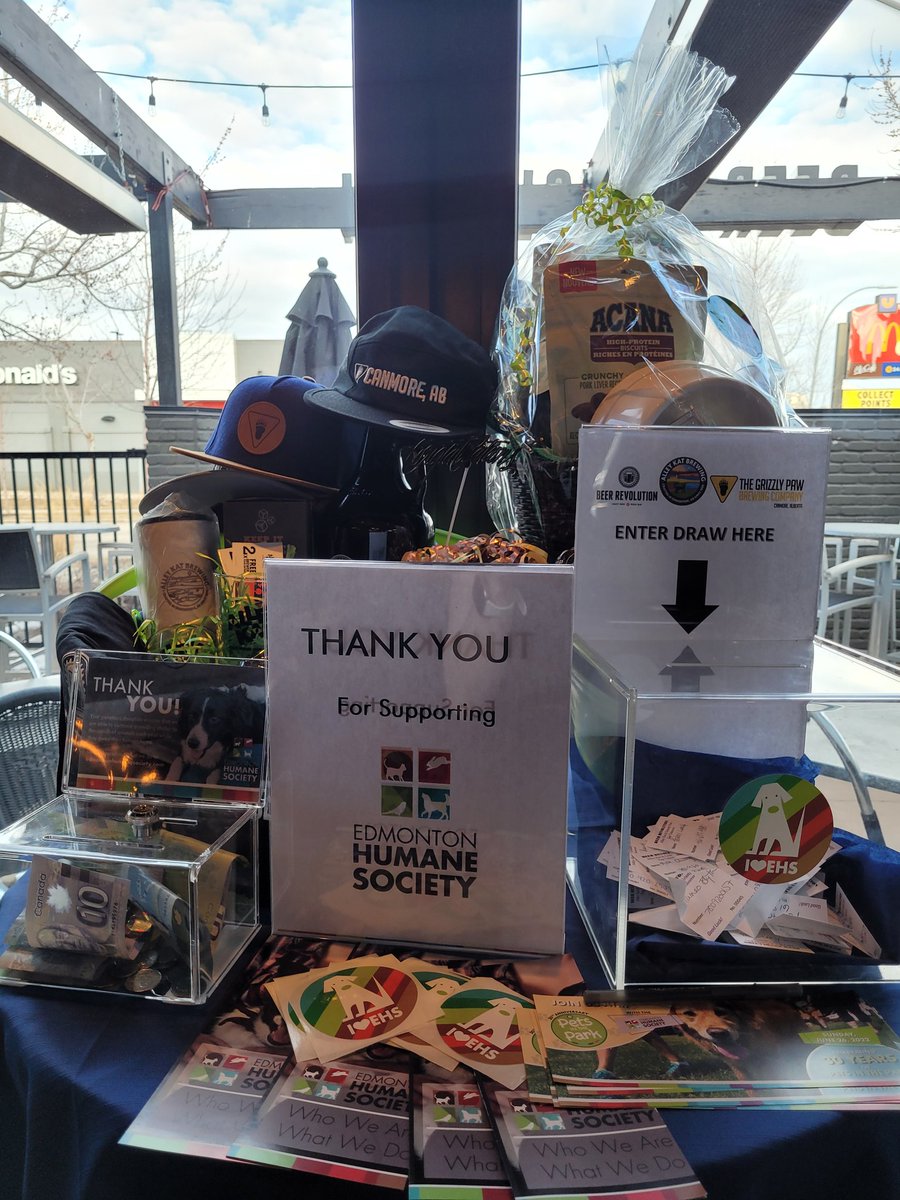 Enjoying my local Aprikat brew at <a href="/RevolutionYEG/">Beer Revolution YEG</a> with the <a href="/EdmontonHumane/">Edmonton Humane Society</a> as we collect donations and hold a draw for a PAWSOME prize pack for people &amp; pets
