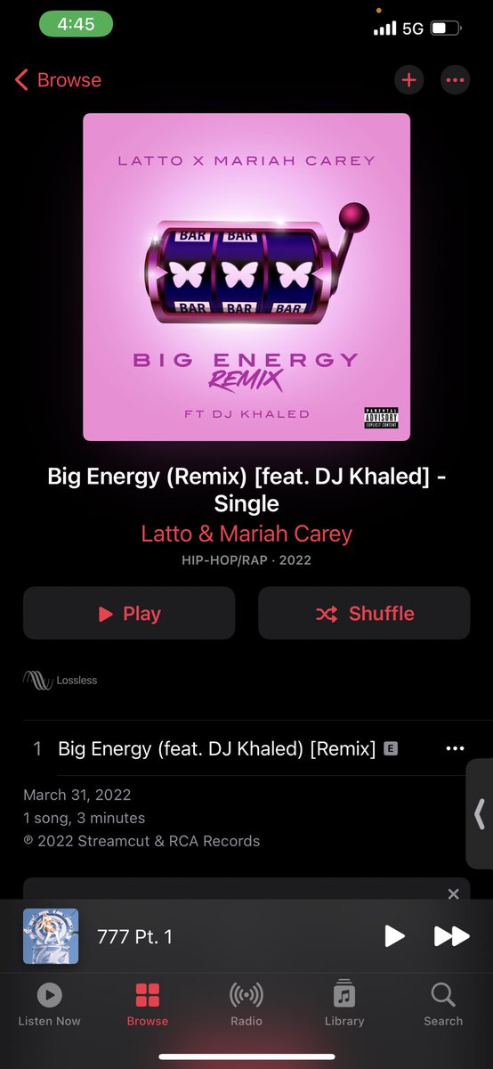 Y’all asked. We delivered. BIG ENERGY REMIX (EXPLICIT VERSION) IS NOW LIVE!!! Stream &amp; purchase!!! #BigEnergyRemix 🦋🎰 <a href="/MariahCarey/">Mariah Carey</a>