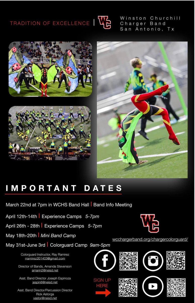 WCChargerCG's tweet photo. LOVE TO DANCE, LOVE TO PERFORM, LOVE TO STAND OUT!!
 WE WANT YOU TO JOIN US !!
 (NO EXPERIENCE REQUIRED!!!)
 OPEN TO ALL INCOMING FRESHMAN AND CURRENT 
 CHURCHILL STUDENTS!!🦁🚩🚩
SIGN UP TODAY FOR ALL UPCOMING INFORMATION ! Join us for the 2022-2023 School Year ! https://t.co/UNlu0XpKmp