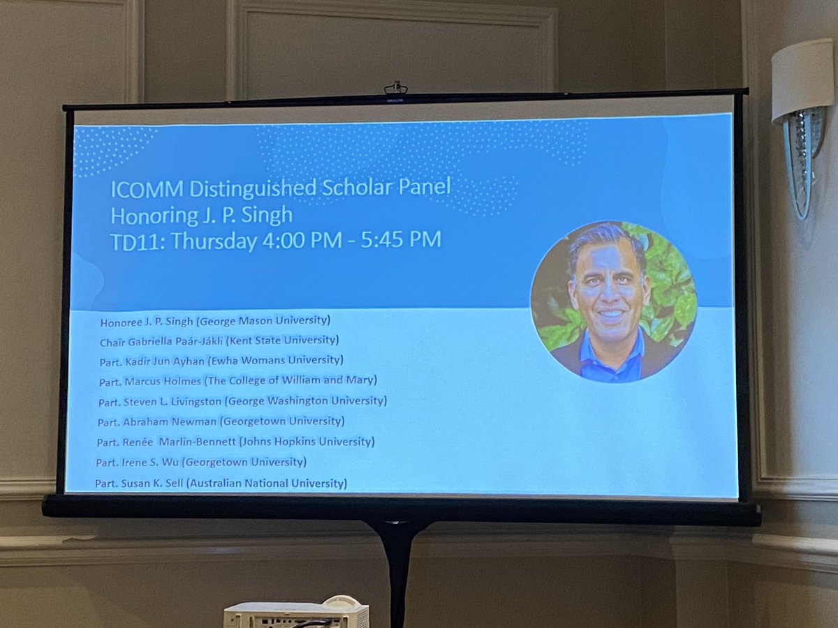 IntermapPD's tweet image. At the #ISA2022 panel honoring @Prof_JPSingh. Hearing some inspiring stories. @ISAICOMM