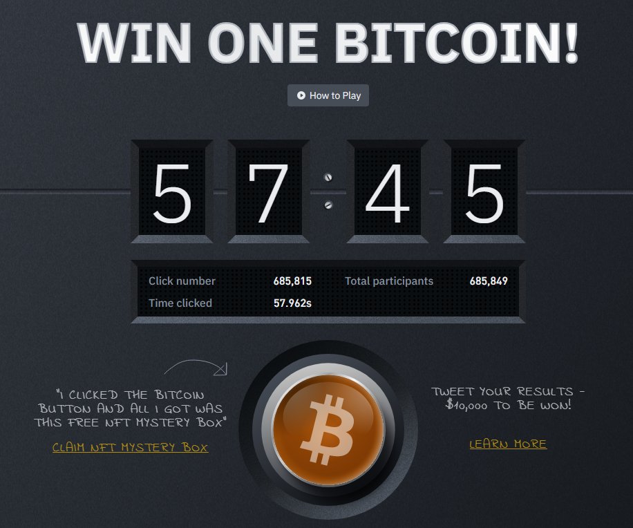 aWildBobby's tweet photo. Got my mystery box NFT and a chance to win <3 #BitcoinButton and #Binance https://t.co/4SV5jwA6iN
