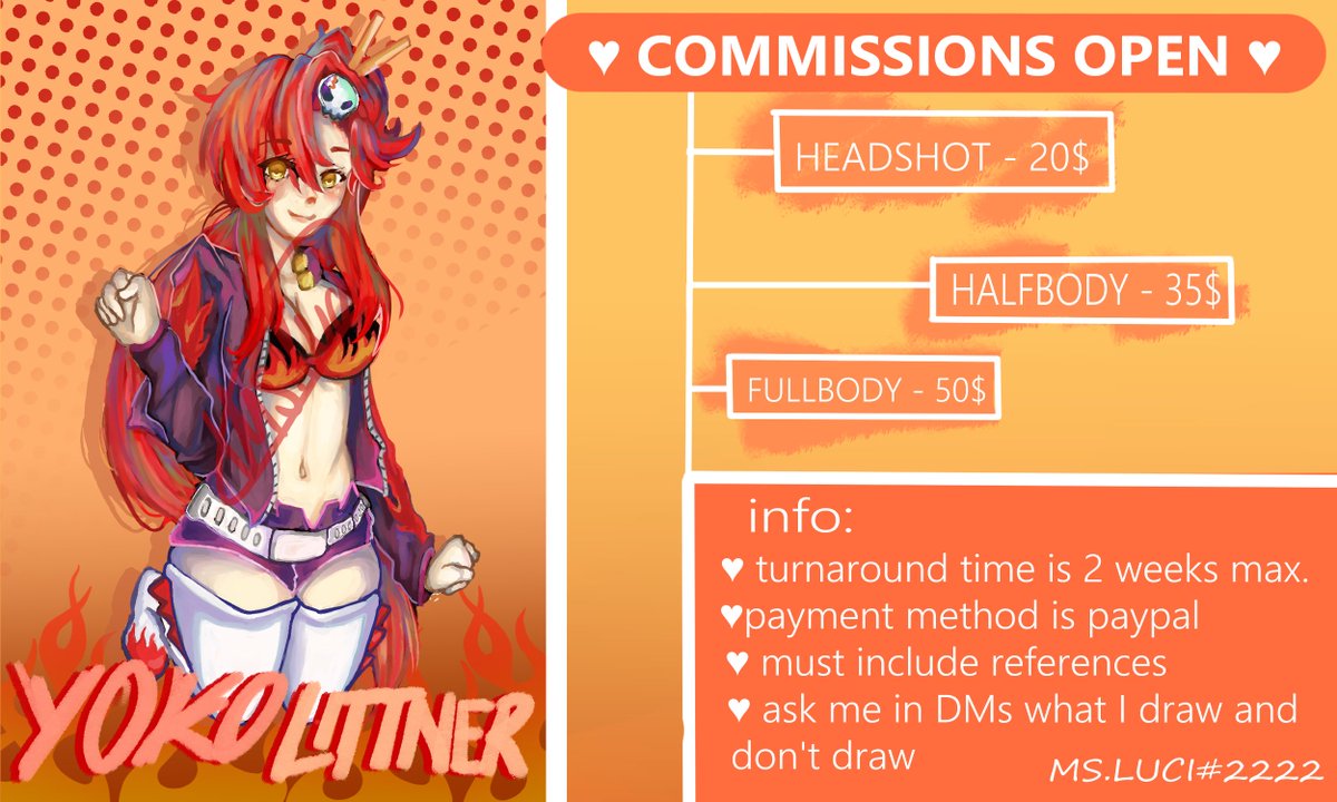 nathboo3's tweet photo. #prices #commissions #commissionsopen #art #YokoLittner https://t.co/j6s8PAf5IG