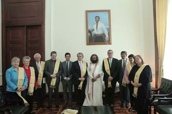 ArtofLiving's tweet photo. @SriSri Ravi Shankar and @ArtofLiving are
heroes of peace.
Juan Manuel Santos
Former President of Columbia
40 Years of Mediation and Reconciliation
40 years of Dialogue and Peace building
40 years of a one-world-family
#40YearsofAOL
(file photos) https://t.co/beZfKqDhNv