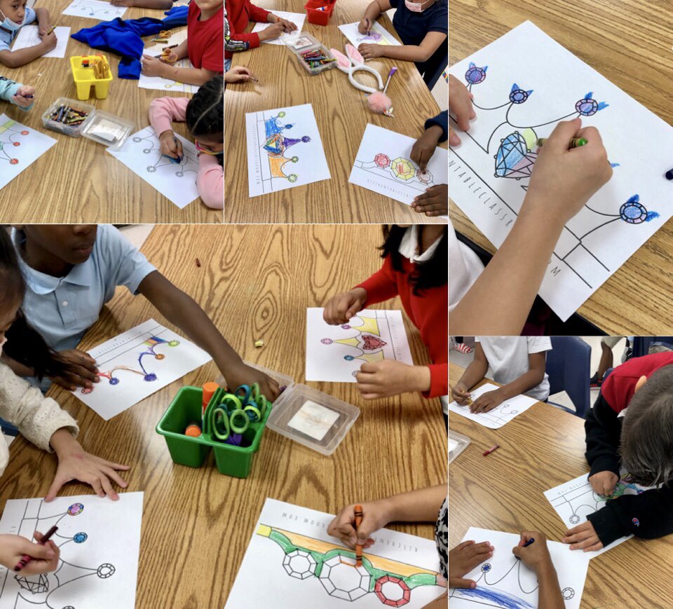 Crowns for National Crayon Day! #NationalCrayonDay #SpringPVA #CrayonsInOurSchools #ArtRules #SpringISD 🖍🌈 @Joerclark