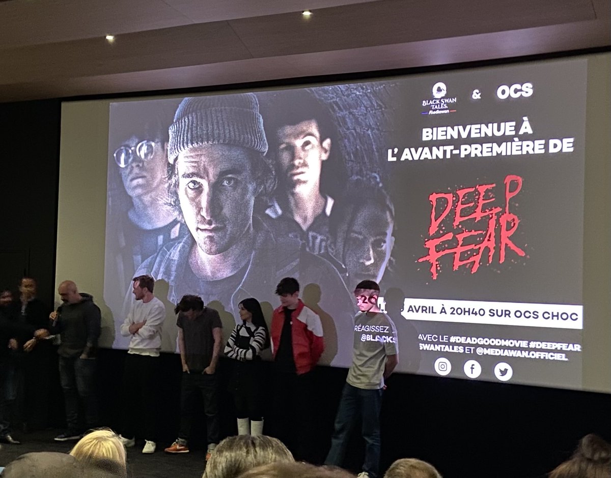 isadicostanzo's tweet photo. ✨Projo « DeepFear » avec toute l’équipe, diffusé le 20/4 sur ⁦@OCSTV⁩, produit par ⁦@NoorSadar⁩ avec ⁦⁦@MediawanFr⁩ merci ⁦@carolineguillot⁩ des catacombes, du sang et des nazis. On tremble, on a peur et on ❣️ ça… 👏🙌 https://t.co/4wQjbSkmUw