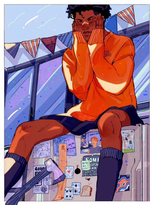Hi #TransDayOfVisbility I'm trans and I literally only draw the same 3 characters but I'm transing every single one of them. 