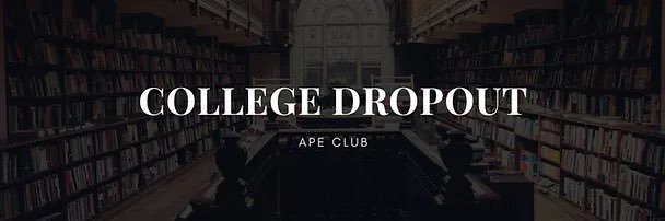 CDApeClubNFT's tweet photo. I’m sure you’ve heard a story like ours before. Our parents wanted us to go to college and get that diploma. After all, thats what makes someone successful right? WRONG. We said fuck that. We dropped out &amp; pursued our dreams. We are hustlers, we are College Dropout Ape Club. #nft https://t.co/PmnaCwx3rO