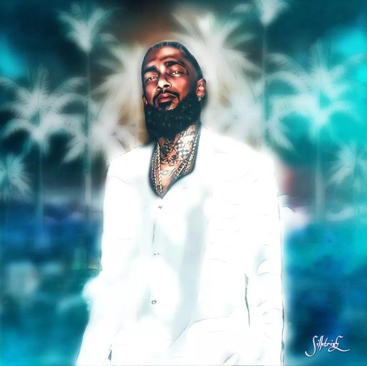 SilktrixE's tweet photo. "Sometimes, you have to take steps back to take one step forward." 
- Nipsey Hussle

Can't believe it's been 3 years. 

Rest in Power Nipsey🕊️🙏🏽

#NipseyHussle #Nipsey #TheMarathonContinues #art #BLACKARTIST https://t.co/357wJfRJ8D