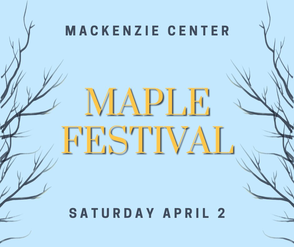 WI_NatureNet's tweet photo. Maple season isn't over yet! The MacKenzie Center Maple Festival is Saturday (4/2) including wagon rides, live music, and of course maple syrup. https://t.co/z0lI9jiBxE 

#MapleSeason #MapleSyrup #NatureNet https://t.co/HNxilA2oWS