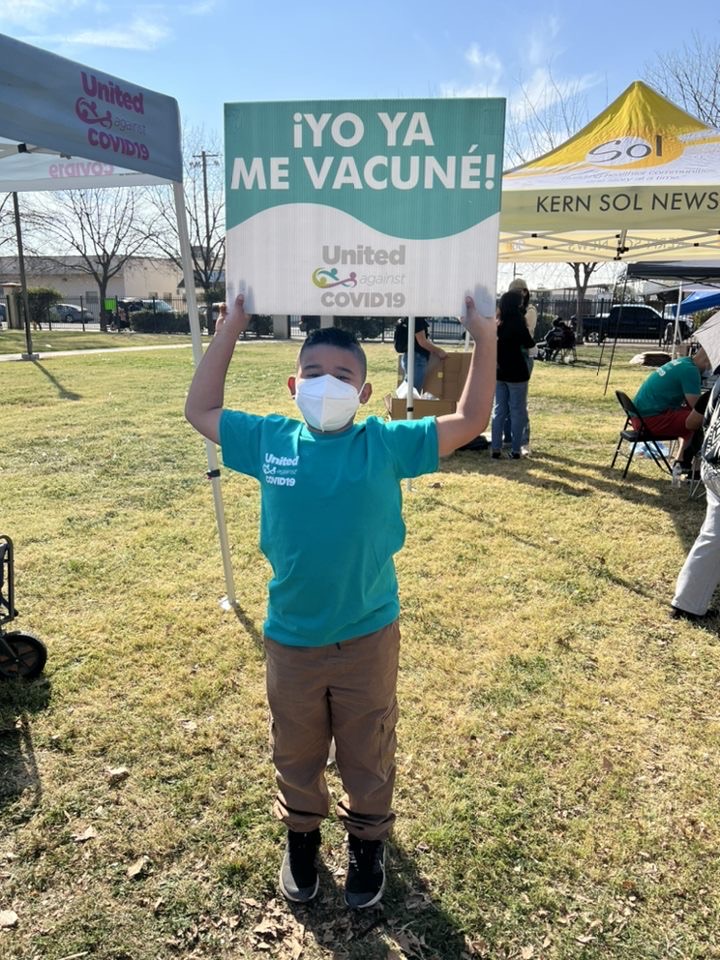 DoloresHuertaFD's tweet photo. #ThrowbackThursday to our Food Distribution and United Against Covid Vaccine Clinic in Arvin where we distributed 139 Covid-19 vaccines! #CancelCovid https://t.co/xaBOpxLjut