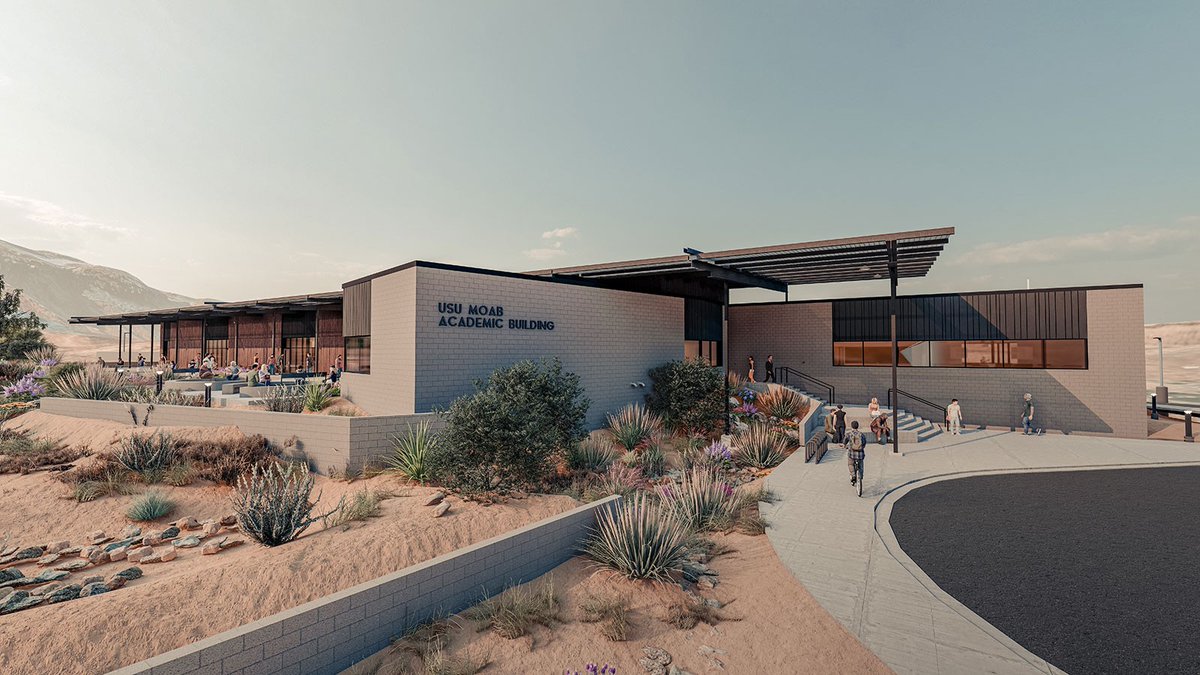 In less than 24 hours, USU Moab cuts the ribbon on the first building on their new campus, which has been in the making for more than 20 years! Hogan couldn't be more proud to have worked with <a href="/USUAggies/">Utah State University</a> &amp; <a href="/MHTNArchitects/">MHTN Architects</a> to make this a reality. 

ow.ly/9gbq50IxBW8
