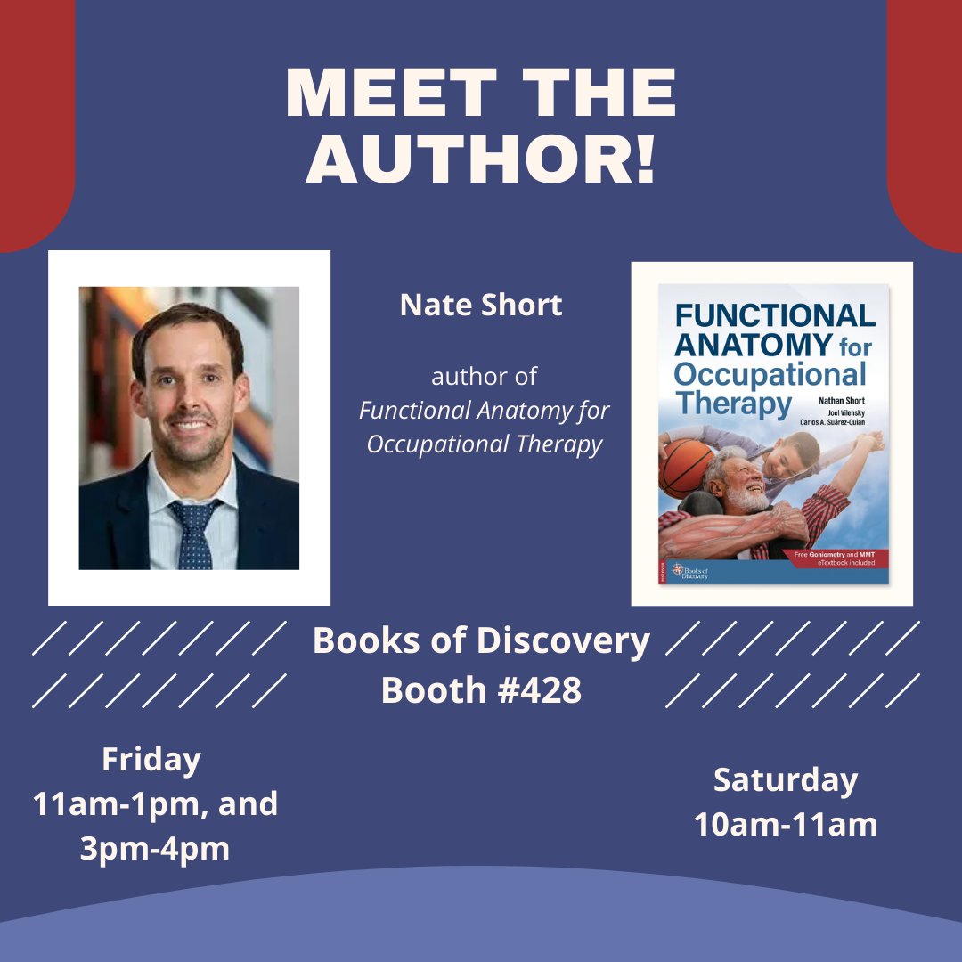 Come by and chat with Nate Short at #aotainspire2022!
#aota22 #occupationaltherapy #occupationaltherapist
