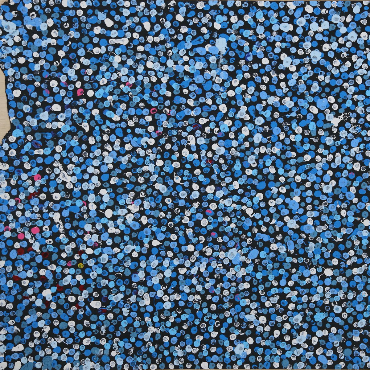 Tissu Dots Blue 0,5 M