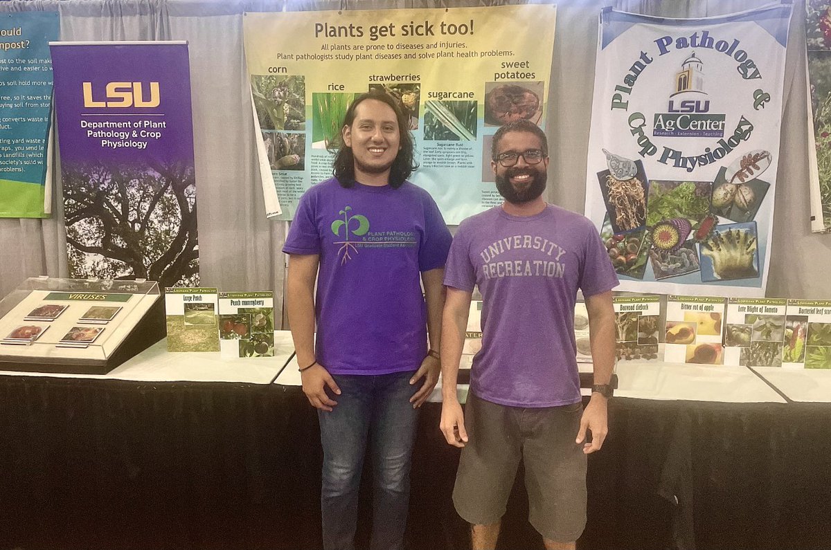 daSilva_ET's tweet photo. Today Gab and I had a great opportunity to share how plants can get sick in AgMagic @LSUAgCenter https://t.co/Ph3ppBdHiE