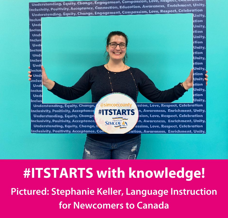 #ITSTARTS with a year-long commitment to diversity &amp; inclusion. Today might be the last day of the <a href="/simcoecounty/">County of Simcoe</a> campaign, but the work doesn't stop here! We asked our team how they help newcomers to feel welcome &amp; supported in Simcoe County. Check out what they said!