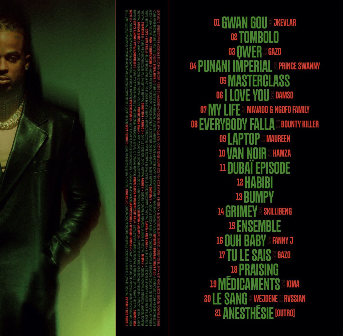 kalash972's tweet photo. Et voici la tracklist de mon nouvel album #TOMBOLO ! Vous pouvez désormais le pre-commander ( lien en bio ) ! Le single TOMBOLO est quant à lui disponible sur toutes les plateformes, rdv à midi pour le clip ! MERCI 🫀#TOMBOLO https://t.co/fjhCqNudfx