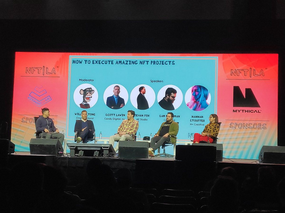 ShakeLab_io's tweet photo. La clave para crear un proyecto #NFT impresionante y exitoso radica en diferenciar si se busca solo ganar dinero o crear un proyecto a largo plazo que genere valor y comunidad.
Scott Lawin de @CandyDigital 
#NFTLA2022 https://t.co/7NOM9qlDuV