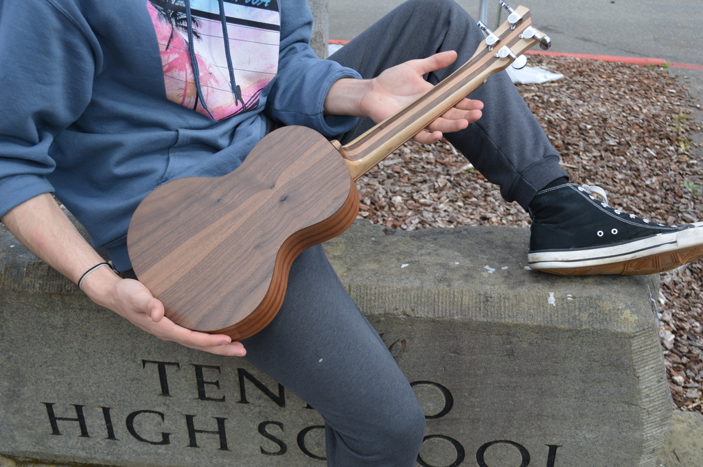 TeninoHiSchool's tweet photo. This ukulele sounds as beautiful as it looks! What an amazing job our THS students do when crafting these instruments! #CTEclass https://t.co/xdiJH6eaJq