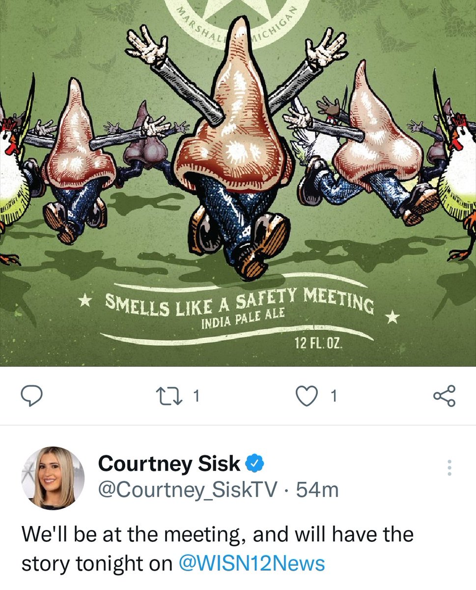 nyzuma's tweet photo. @Courtney_SiskTV @WISN12News So you're going to be at the safety meeting? https://t.co/oMft3Gcr1A