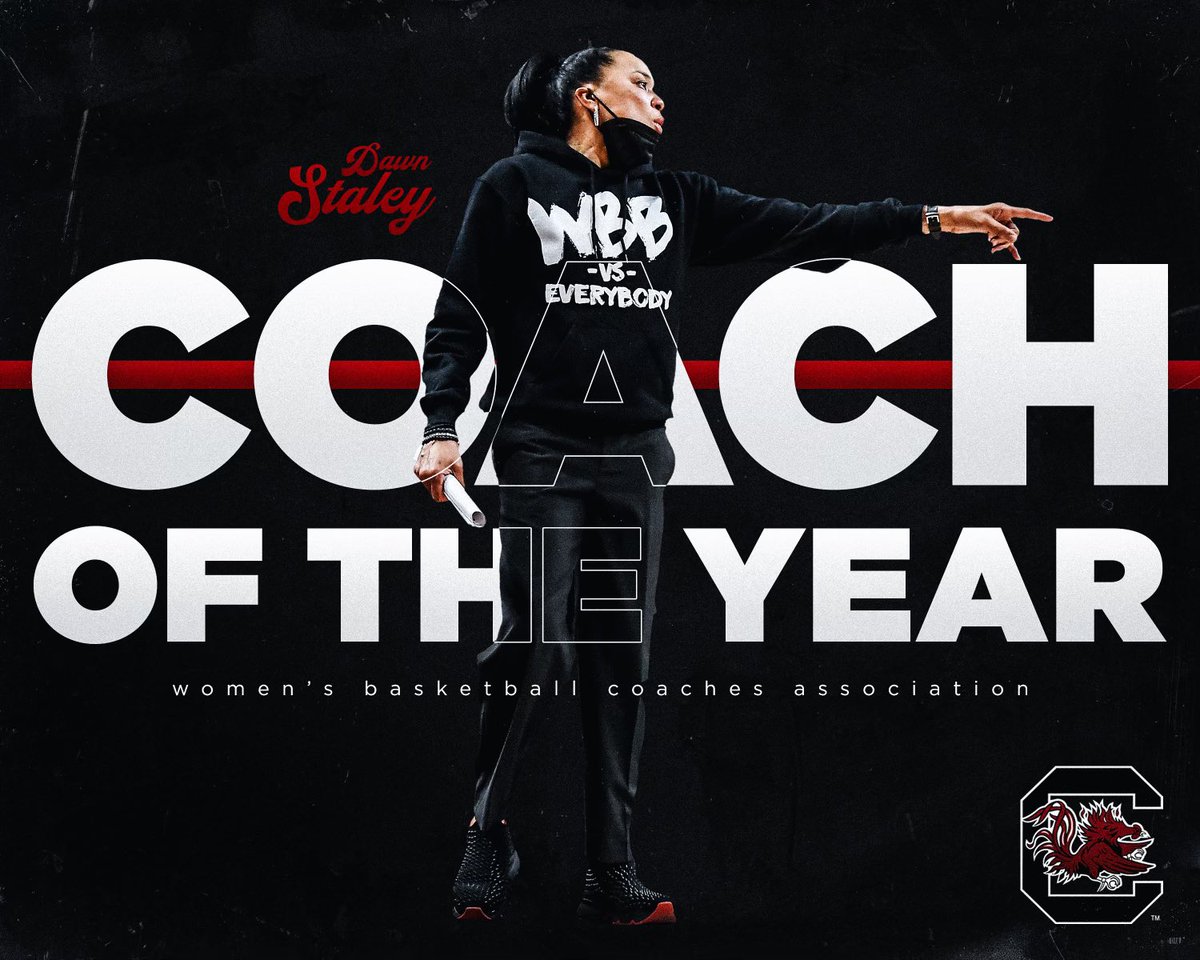 GamecockWBB's tweet photo. Another sweep - @WBCA1981 Player and Coach of the Year! https://t.co/J3DRM3TzpZ