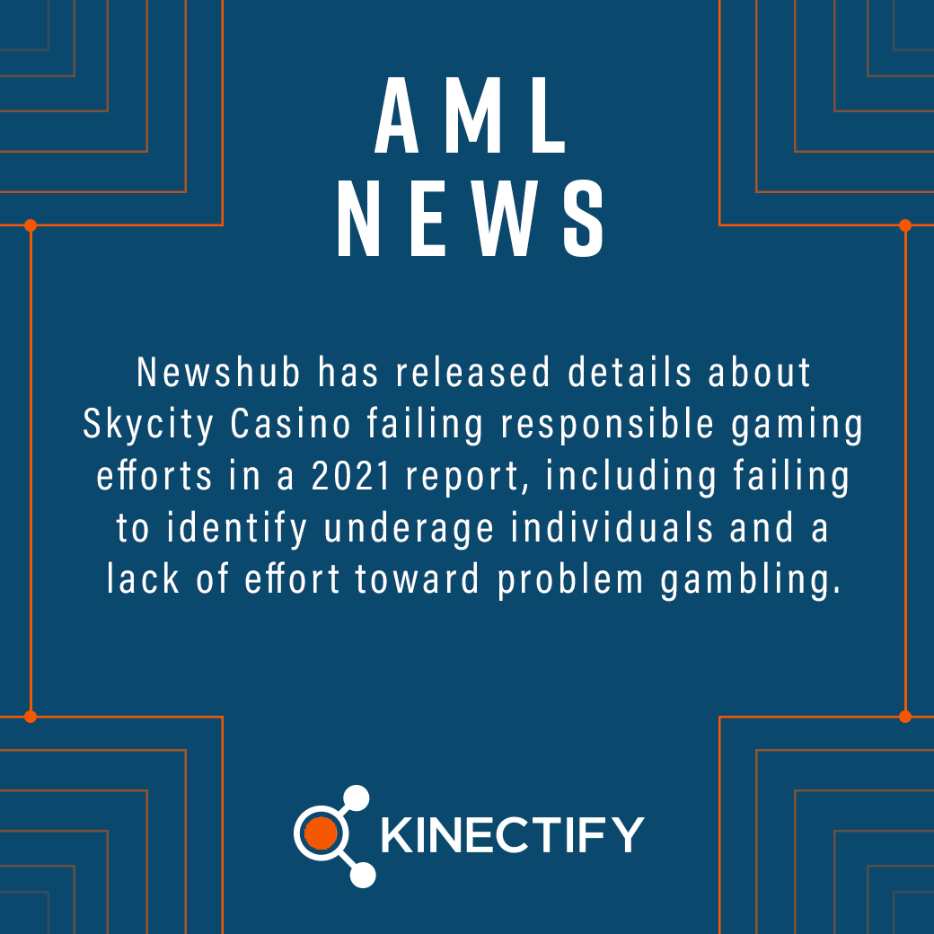 KinectifyAML's tweet photo. Skycity Casino fails responsible gaming efforts 🎰

The newly released audit found that Skycity failed in nine out of ten areas of compliance.

Read more: https://t.co/d5SOXM6yZY

#aml #amlnews #illicitfinance #casino#financialnews #compliance#responsibility https://t.co/1RoByqaqxX