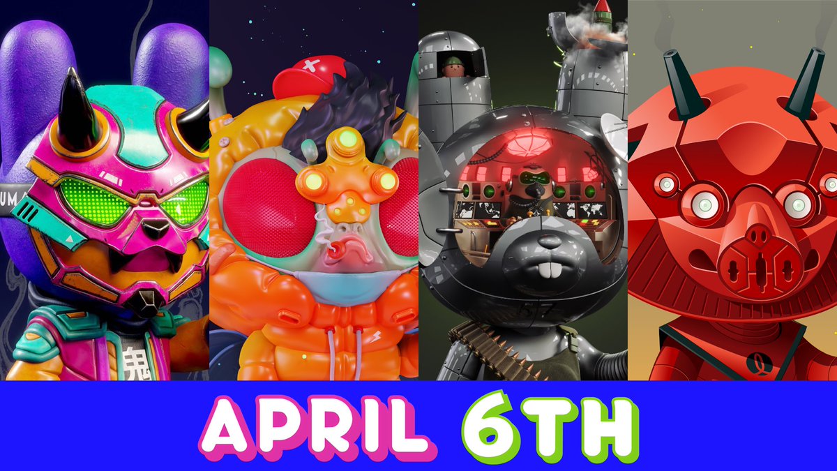 Don’t miss out growlies!! 📣💥
--> 3rd auction batch! 
<a href="/KELVIN_W_XX/">KElVIN.WONG</a> @OPERUS_3D <a href="/FingerX_/">FingerX</a> <a href="/TLaloCorral/">TLaloC</a>