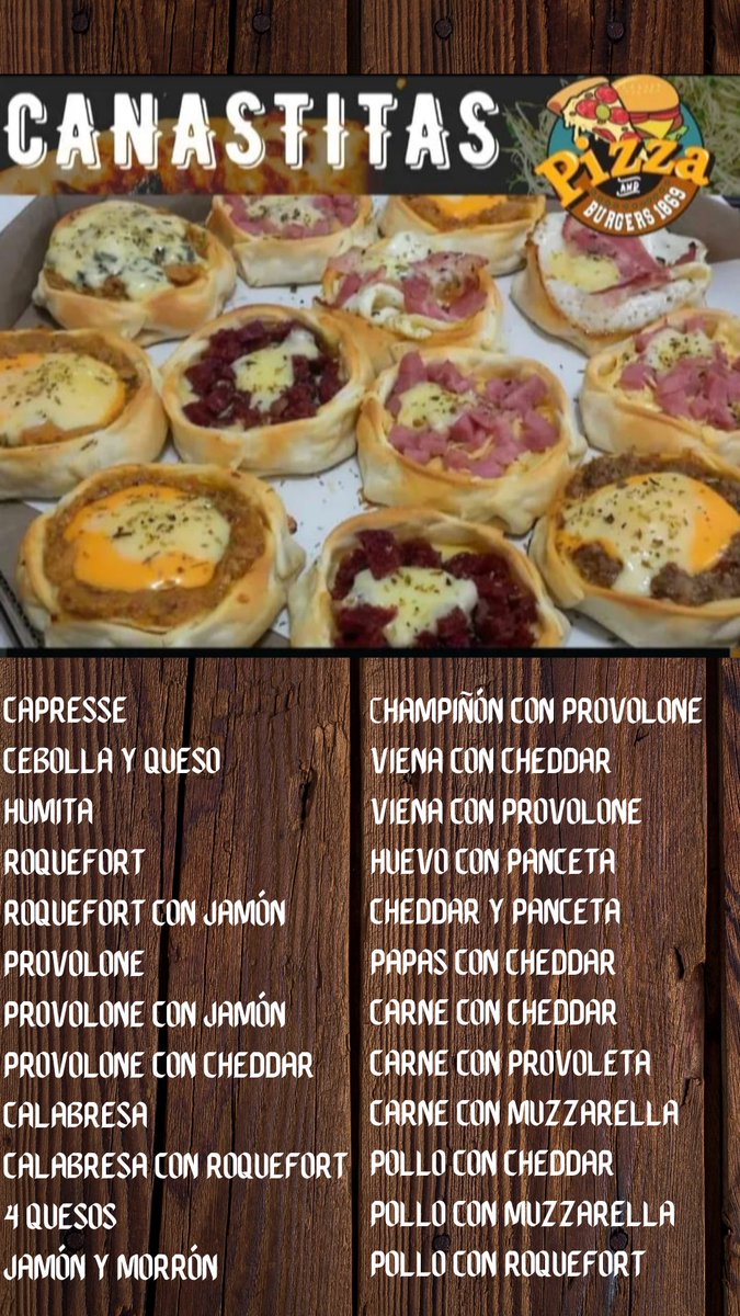 Pizza__burgers's tweet photo. Las canastitas más grandes y más ricas están en pizza and burgers!
#canastitas https://t.co/uakmOh3Gps